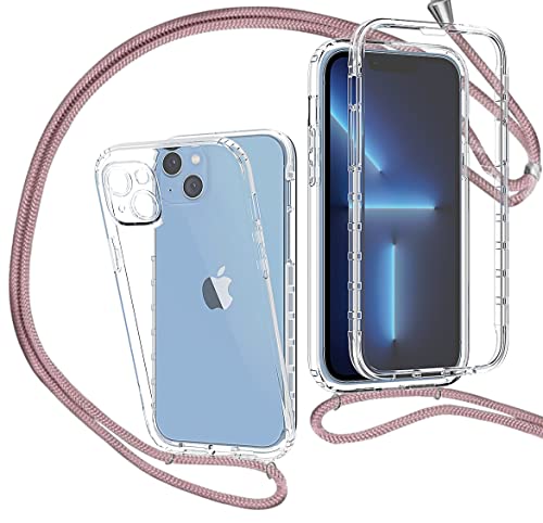 MXKOCO 360 Grad Handyhülle mit Band Handykette für iPhone 14 Plus TPU Handyhülle mit Kordel-Umhängetaschen Hüllen mit Umhängeband Handykordel mit Schutzhülle Silikonhülle Stylische Kette Hülle MXKOCO 360 Grad Handyhülle mit Band Handykette für iPhone 14 Plus TPU Handyhülle mit Kordel-Umhängetaschen Hüllen mit Umhängeband Handykordel mit Schutzhülle Silikonhülle Stylische Kette Hülle von MXKOCO