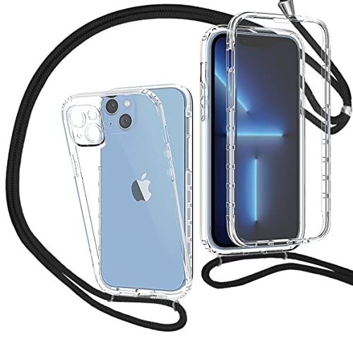 MXKOCO 360 Grad Handyhülle mit Band Handykette für iPhone 14 Plus TPU Handyhülle mit Kordel-Umhängetaschen Hüllen mit Umhängeband Handykordel mit Schutzhülle Silikonhülle Stylische Kette Hülle MXKOCO 360 Grad Handyhülle mit Band Handykette für iPhone 14 Plus TPU Handyhülle mit Kordel-Umhängetaschen Hüllen mit Umhängeband Handykordel mit Schutzhülle Silikonhülle Stylische Kette Hülle von MXKOCO