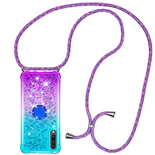 MXKOCO Handykette kompatibel mit Samsung Galaxy A50/A505/A30S/A50S Glitzer Flüssig Bewegende Treibsand Hülle mit Band Umhängetaschen+Hüllen mit Umhängeband Handykordel mit Schutzhülle Kette mit Hülle MXKOCO Handykette kompatibel mit Samsung Galaxy A50/A505/A30S/A50S Glitzer Flüssig Bewegende Treibsand Hülle mit Band Umhängetaschen+Hüllen mit Umhängeband Handykordel mit Schutzhülle Kette mit Hülle von MXKOCO
