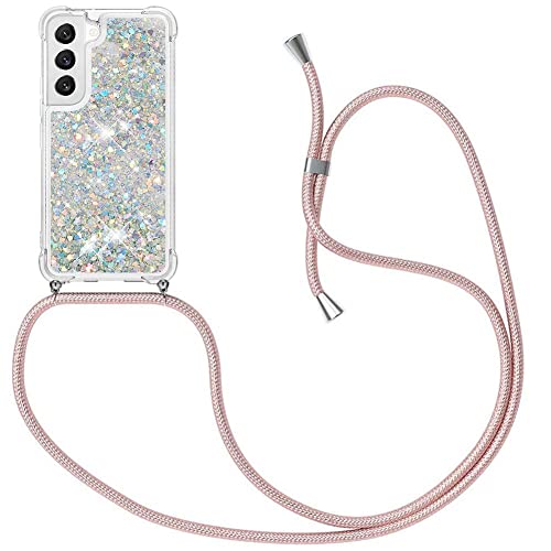MXKOCO Handykette kompatibel mit Samsung Galaxy S23 Plus Glitzer Flüssig Bewegende Treibsand Hülle mit Band Umhängetaschen+Hüllen mit Umhängeband Handykordel mit Schutzhülle Stylische Kette mit Hülle MXKOCO Handykette kompatibel mit Samsung Galaxy S23 Plus Glitzer Flüssig Bewegende Treibsand Hülle mit Band Umhängetaschen+Hüllen mit Umhängeband Handykordel mit Schutzhülle Stylische Kette mit Hülle von MXKOCO