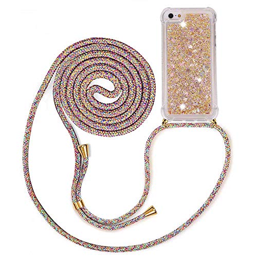 MXKOCO Handykette kompatibel mit iPhone 6 plus/6s Plus Glitzer Flüssig Bewegende Treibsand Hülle mit Band Umhängetaschen+Hüllen mit Umhängeband Handykordel mit Schutzhülle Stylische Kette mit Hülle MXKOCO Handykette kompatibel mit iPhone 6 plus/6s Plus Glitzer Flüssig Bewegende Treibsand Hülle mit Band Umhängetaschen+Hüllen mit Umhängeband Handykordel mit Schutzhülle Stylische Kette mit Hülle von MXKOCO