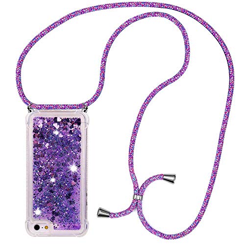 MXKOCO Handykette kompatibel mit iPhone 7 Plus/8 Plus Glitzer Flüssig Bewegende Treibsand Hülle mit Band Umhängetaschen+Hüllen mit Umhängeband Handykordel mit Schutzhülle Stylische Kette mit Hülle MXKOCO Handykette kompatibel mit iPhone 7 Plus/8 Plus Glitzer Flüssig Bewegende Treibsand Hülle mit Band Umhängetaschen+Hüllen mit Umhängeband Handykordel mit Schutzhülle Stylische Kette mit Hülle von MXKOCO