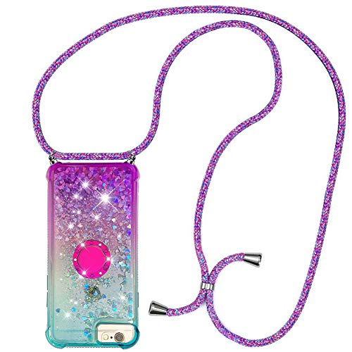 MXKOCO Handykette kompatibel mit iPhone 7 Plus/8 Plus Glitzer Flüssig Bewegende Treibsand Hülle mit Band Umhängetaschen+Hüllen mit Umhängeband Handykordel mit Schutzhülle Stylische Kette mit Hülle MXKOCO Handykette kompatibel mit iPhone 7 Plus/8 Plus Glitzer Flüssig Bewegende Treibsand Hülle mit Band Umhängetaschen+Hüllen mit Umhängeband Handykordel mit Schutzhülle Stylische Kette mit Hülle von MXKOCO