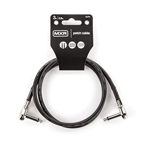 JIM DUNLOP MXR Patchkabel, 3 Fuß | 0,9 m, Flacher Winkelstecker (DCP3) von MXR