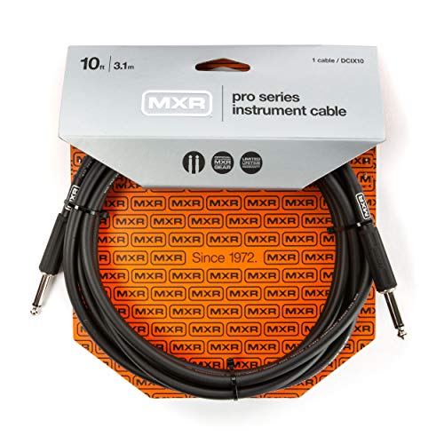 JIM DUNLOP MXR Pro Series Instrumentenkabel 10 Fuß | 3,1 m, 1/4-Zoll-Geradeanschluss (DCIX10) von Jim Dunlop
