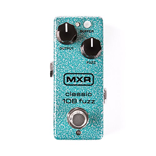 MXR M 296 Classic 108 Fuzz Mini (Effekt Pedal im MXR mini housing & Fuzz Face Hammertone Finish) Türkis von MXR