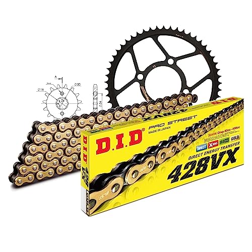Kettensatz DID Stahl 428VX / 130 Clipschloss für Honda MTX R S 125 ccm Bj. 1983-1994 Kettensatz DID Stahl 428VX / 130 Clipschloss für Honda MTX R S 125 ccm Bj. 1983-1994 von MXT