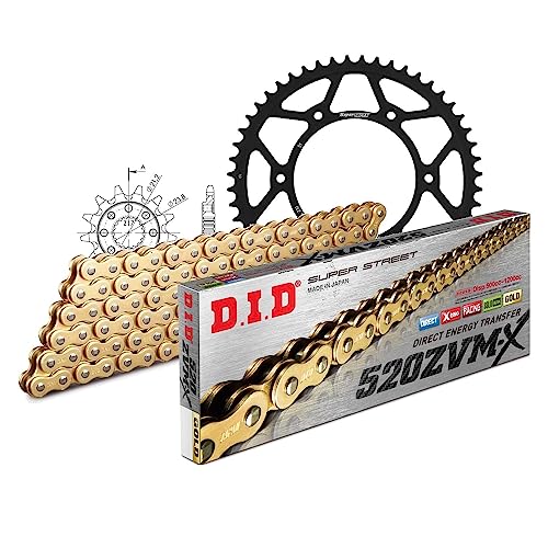 Kettensatz DID Stahl 520ZVM-X / 120 Endlos für Honda CRF X 450 ccm Bj. 2005-2017 Kettensatz DID Stahl 520ZVM-X / 120 Endlos für Honda CRF X 450 ccm Bj. 2005-2017 von MXT