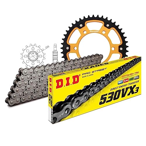 Kettensatz DID Stealth 530VX3 / 110 Endlos gold für MuZ/MZ S SF ST 1000 ccm Bj. 2005-2008 von MXT