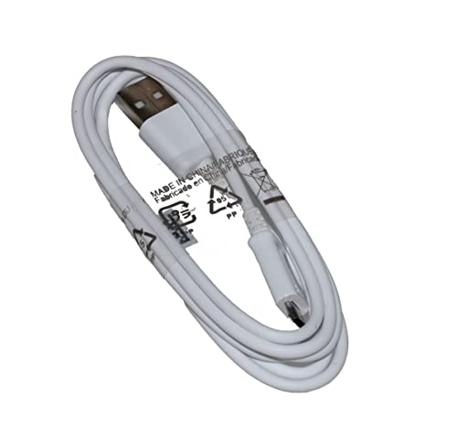 MY Melyas Ladekabel für Original Samsung Galaxy A7 (2018),A6+ (2018), A6 (2018) Weiss 150cm MicroUSB Datenkabel Ladegerätkabel Aufladekabel Charge Cable Pad von MY Melyas