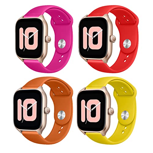 MYAPULUA 4 Stück Armband für Amazfit GTS 2 Mini/GTS 4 Mini,20mm Sport Silikon Ersatzarmband für Amazfit GTS 3/GTS 2/GTS 2e/GTR 42mm/Bip/Bip lite/Bip U/Bip 3/Bip 3 Pro/GTS 4 Herren Damen MYAPULUA 4 Stück Armband für Amazfit GTS 2 Mini/GTS 4 Mini,20mm Sport Silikon Ersatzarmband für Amazfit GTS 3/GTS 2/GTS 2e/GTR 42mm/Bip/Bip lite/Bip U/Bip 3/Bip 3 Pro/GTS 4 Herren Damen von MYAPULUA