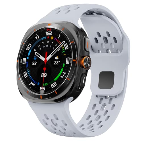 Silikon Galaxy Watch Ultra Armband,für Samsung Galaxy Watch 7 Ultra Armband 47mm,Atmungsaktive Sportarmband Ersatzarmband für Herren Damen Silikon Galaxy Watch Ultra Armband,für Samsung Galaxy Watch 7 Ultra Armband 47mm,Atmungsaktive Sportarmband Ersatzarmband für Herren Damen von MYAPULUA