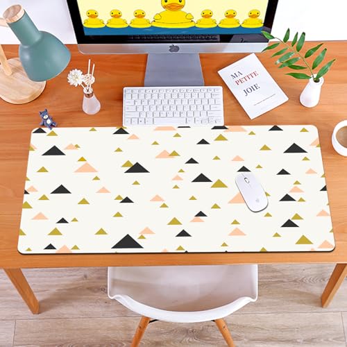 MYAUEYSU Gaming 40x75cm Premium Groß vernähte Kanten langlebig mit high-end Glide und Anti-Rutsch Speed Gaming Mauspad,Abstrakte geometrische Dreiecke in Pastellrosa, Gold und Dunkelgrau MYAUEYSU Gaming 40x75cm Premium Groß vernähte Kanten langlebig mit high-end Glide und Anti-Rutsch Speed Gaming Mauspad,Abstrakte geometrische Dreiecke in Pastellrosa, Gold und Dunkelgrau von MYAUEYSU
