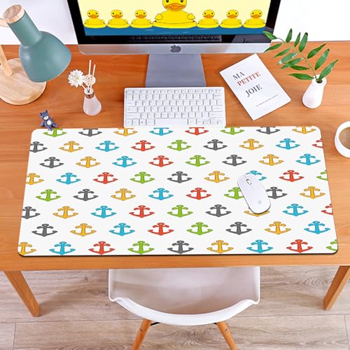 MYAUEYSU Gaming 40x75cm Premium Groß vernähte Kanten langlebig mit high-end Glide und Anti-Rutsch Speed Gaming Mauspad,Anker, Bunte Meereslebewesen im Retro-Stil Symbole Grafik Fliesen niedliche MYAUEYSU Gaming 40x75cm Premium Groß vernähte Kanten langlebig mit high-end Glide und Anti-Rutsch Speed Gaming Mauspad,Anker, Bunte Meereslebewesen im Retro-Stil Symbole Grafik Fliesen niedliche von MYAUEYSU