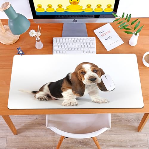 MYAUEYSU Gaming 40x75cm Premium Groß vernähte Kanten langlebig mit high-end Glide und Anti-Rutsch Speed Gaming Mauspad,Basset Hound Welpe Sitzt EIN Jäger Welpe Junge Ohren Tiere Wildlife MYAUEYSU Gaming 40x75cm Premium Groß vernähte Kanten langlebig mit high-end Glide und Anti-Rutsch Speed Gaming Mauspad,Basset Hound Welpe Sitzt EIN Jäger Welpe Junge Ohren Tiere Wildlife von MYAUEYSU