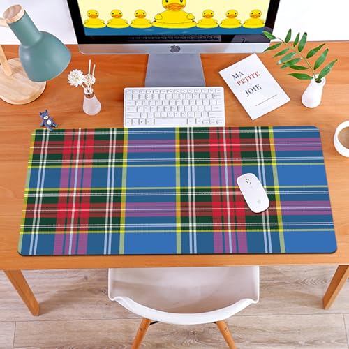 MYAUEYSU Gaming 40x75cm Premium Groß vernähte Kanten langlebig mit high-end Glide und Anti-Rutsch Speed Gaming Mauspad,Blauer Schottenkaro-Kiltstoff, Textilmuster nahtlos MYAUEYSU Gaming 40x75cm Premium Groß vernähte Kanten langlebig mit high-end Glide und Anti-Rutsch Speed Gaming Mauspad,Blauer Schottenkaro-Kiltstoff, Textilmuster nahtlos von MYAUEYSU