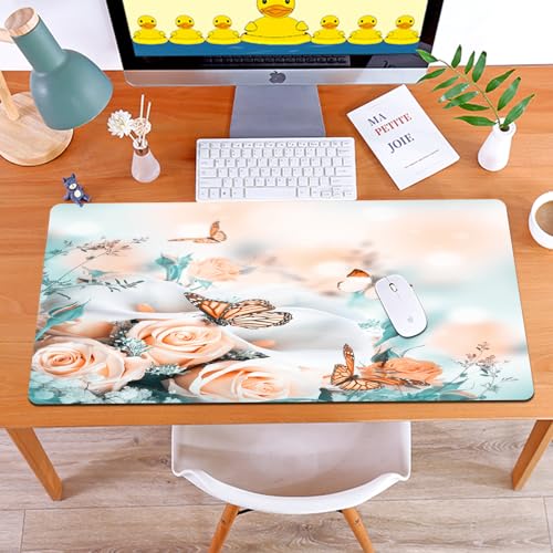 MYAUEYSU Gaming 40x75cm Premium Groß vernähte Kanten langlebig mit high-end Glide und Anti-Rutsch Speed Gaming Mauspad,Blumenstrauß für die Braut aus gelben Rosen und weißen Calla-Lilien MYAUEYSU Gaming 40x75cm Premium Groß vernähte Kanten langlebig mit high-end Glide und Anti-Rutsch Speed Gaming Mauspad,Blumenstrauß für die Braut aus gelben Rosen und weißen Calla-Lilien von MYAUEYSU