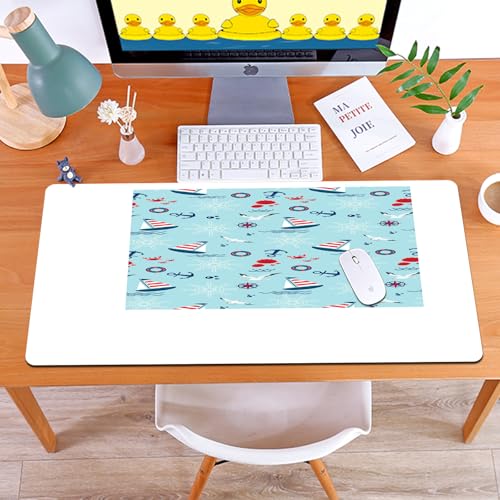 MYAUEYSU Gaming 40x75cm Premium Groß vernähte Kanten langlebig mit high-end Glide und Anti-Rutsch Speed Gaming Mauspad,Boot Mit Welle Möwe Segeln Anker Lenkung Bunt Sommer Rad Schiff Rettungsrin MYAUEYSU Gaming 40x75cm Premium Groß vernähte Kanten langlebig mit high-end Glide und Anti-Rutsch Speed Gaming Mauspad,Boot Mit Welle Möwe Segeln Anker Lenkung Bunt Sommer Rad Schiff Rettungsrin von MYAUEYSU