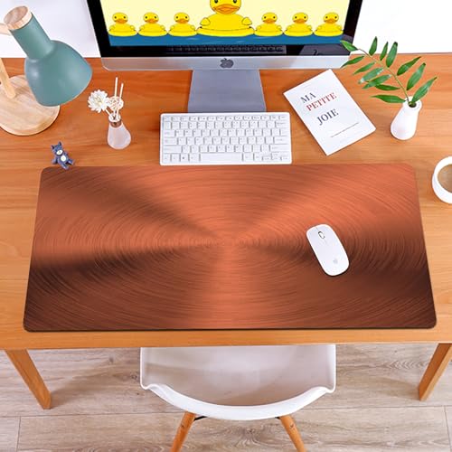 MYAUEYSU Gaming 40x75cm Premium Groß vernähte Kanten langlebig mit high-end Glide und Anti-Rutsch Speed Gaming Mauspad,Bronzener Metallhintergrund mit realistischer kreisförmiger gebürsteter Tex MYAUEYSU Gaming 40x75cm Premium Groß vernähte Kanten langlebig mit high-end Glide und Anti-Rutsch Speed Gaming Mauspad,Bronzener Metallhintergrund mit realistischer kreisförmiger gebürsteter Tex von MYAUEYSU