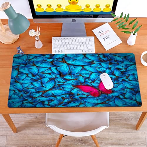 MYAUEYSU Gaming 40x75cm Premium Groß vernähte Kanten langlebig mit high-end Glide und Anti-Rutsch Speed Gaming Mauspad,Bunte Schmetterlinge Tropische Schmetterlinge Frühling Saison Zusammensetz MYAUEYSU Gaming 40x75cm Premium Groß vernähte Kanten langlebig mit high-end Glide und Anti-Rutsch Speed Gaming Mauspad,Bunte Schmetterlinge Tropische Schmetterlinge Frühling Saison Zusammensetz von MYAUEYSU