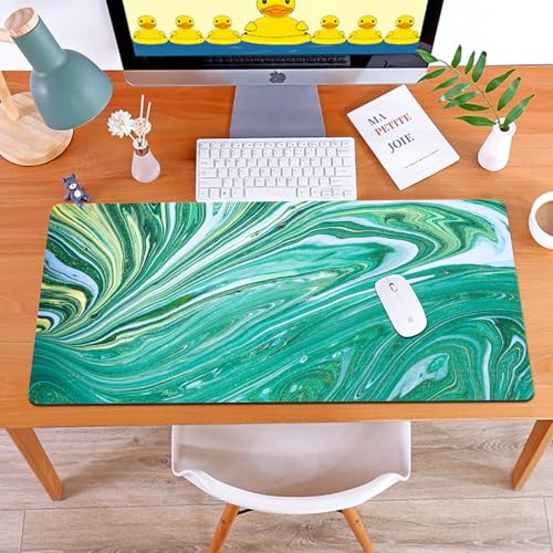 MYAUEYSU Gaming 40x75cm Premium Groß vernähte Kanten langlebig mit high-end Glide und Anti-Rutsch Speed Gaming Mauspad,Bunter Farbfluss auf Leinwand. Abstrakter Hintergrund oder Textur. Acryl-FL von MYAUEYSU