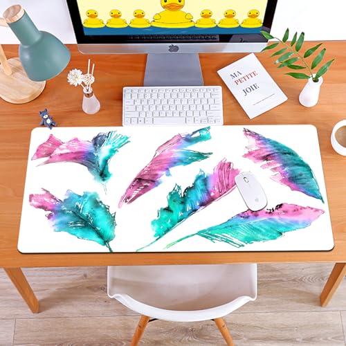 MYAUEYSU Gaming 40x75cm Premium Groß vernähte Kanten langlebig mit high-end Glide und Anti-Rutsch Speed Gaming Mauspad,Buntes Set aus tropischen Blättern. Aquarellmalerei mit Blättern. Blätterbü MYAUEYSU Gaming 40x75cm Premium Groß vernähte Kanten langlebig mit high-end Glide und Anti-Rutsch Speed Gaming Mauspad,Buntes Set aus tropischen Blättern. Aquarellmalerei mit Blättern. Blätterbü von MYAUEYSU