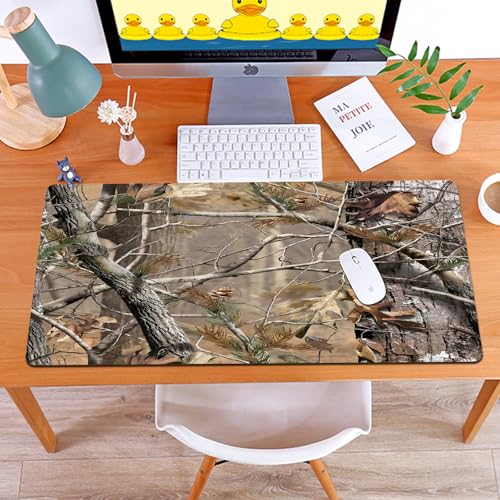 MYAUEYSU Gaming 40x75cm Premium Groß vernähte Kanten langlebig mit high-end Glide und Anti-Rutsch Speed Gaming Mauspad,Camo Baum Vintage Alten Wald Camouflage Kunst MYAUEYSU Gaming 40x75cm Premium Groß vernähte Kanten langlebig mit high-end Glide und Anti-Rutsch Speed Gaming Mauspad,Camo Baum Vintage Alten Wald Camouflage Kunst von MYAUEYSU