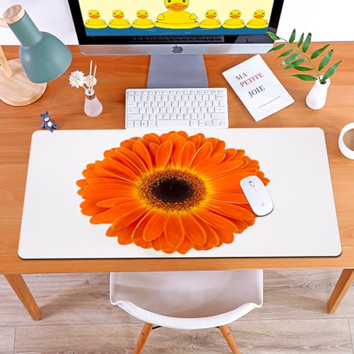 MYAUEYSU Gaming 40x75cm Premium Groß vernähte Kanten langlebig mit high-end Glide und Anti-Rutsch Speed Gaming Mauspad,Cartoon-Landschaft, Wolken, Tal, Hügel, Gras, Sonnenstrahlen, Blumen, Kunst von MYAUEYSU