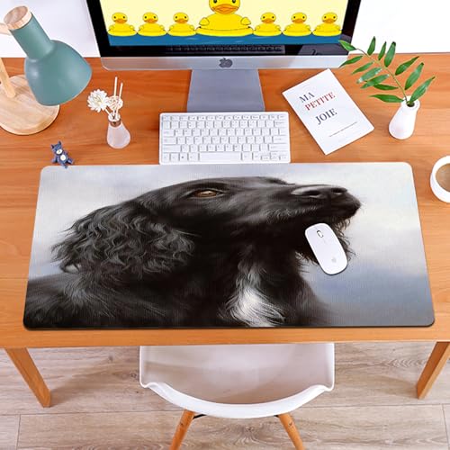 MYAUEYSU Gaming 40x75cm Premium Groß vernähte Kanten langlebig mit high-end Glide und Anti-Rutsch Speed Gaming Mauspad,Cocker Spaniel Hund Portrait Malerei Tier Künstler Hunde Säugetier Haustier MYAUEYSU Gaming 40x75cm Premium Groß vernähte Kanten langlebig mit high-end Glide und Anti-Rutsch Speed Gaming Mauspad,Cocker Spaniel Hund Portrait Malerei Tier Künstler Hunde Säugetier Haustier von MYAUEYSU