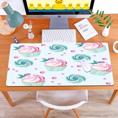 MYAUEYSU Gaming 40x75cm Premium Groß vernähte Kanten langlebig mit high-end Glide und Anti-Rutsch Speed Gaming Mauspad,Cupcakes, Süßigkeiten, Zephyre auf dem Minzhintergrund. Nahtloses Muster MYAUEYSU Gaming 40x75cm Premium Groß vernähte Kanten langlebig mit high-end Glide und Anti-Rutsch Speed Gaming Mauspad,Cupcakes, Süßigkeiten, Zephyre auf dem Minzhintergrund. Nahtloses Muster von MYAUEYSU