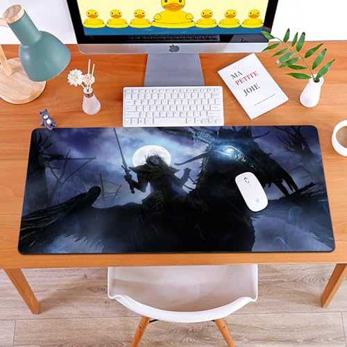 MYAUEYSU Gaming 40x75cm Premium Groß vernähte Kanten langlebig mit high-end Glide und Anti-Rutsch Speed Gaming Mauspad,Eine wunderschöne Vampirkriegerin mit Schwert sitzt auf einem dämonischen, MYAUEYSU Gaming 40x75cm Premium Groß vernähte Kanten langlebig mit high-end Glide und Anti-Rutsch Speed Gaming Mauspad,Eine wunderschöne Vampirkriegerin mit Schwert sitzt auf einem dämonischen, von MYAUEYSU