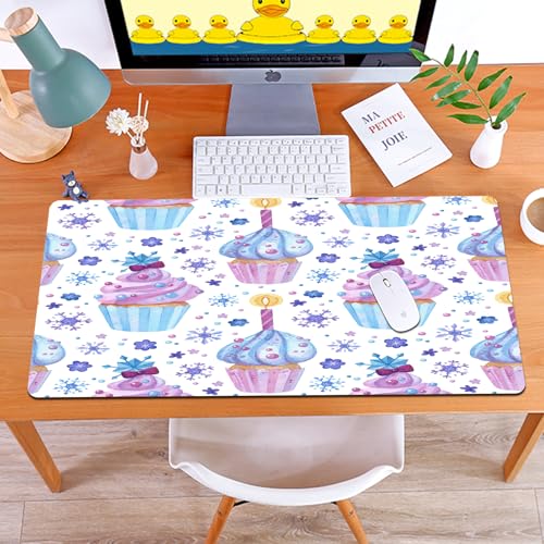 MYAUEYSU Gaming 40x75cm Premium Groß vernähte Kanten langlebig mit high-end Glide und Anti-Rutsch Speed Gaming Mauspad,Geburtstags-Cupcakes, Gefrorene Süßigkeiten, EIS und Schneeflocken. Rosa un MYAUEYSU Gaming 40x75cm Premium Groß vernähte Kanten langlebig mit high-end Glide und Anti-Rutsch Speed Gaming Mauspad,Geburtstags-Cupcakes, Gefrorene Süßigkeiten, EIS und Schneeflocken. Rosa un von MYAUEYSU