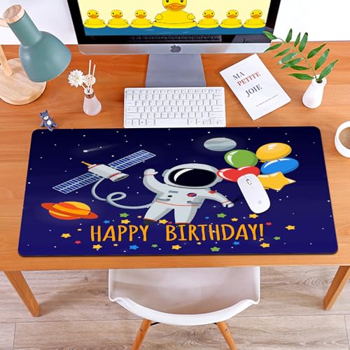 MYAUEYSU Gaming 40x75cm Premium Groß vernähte Kanten langlebig mit high-end Glide und Anti-Rutsch Speed Gaming Mauspad,Geburtstagsdekoration für Kinder, Weltraumliebhaber-Astronaut mit Partyball MYAUEYSU Gaming 40x75cm Premium Groß vernähte Kanten langlebig mit high-end Glide und Anti-Rutsch Speed Gaming Mauspad,Geburtstagsdekoration für Kinder, Weltraumliebhaber-Astronaut mit Partyball von MYAUEYSU