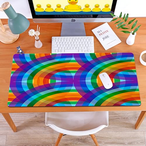 MYAUEYSU Gaming 40x75cm Premium Groß vernähte Kanten langlebig mit high-end Glide und Anti-Rutsch Speed Gaming Mauspad,Nahtloses Muster in leuchtenden Regenbogenfarben. MYAUEYSU Gaming 40x75cm Premium Groß vernähte Kanten langlebig mit high-end Glide und Anti-Rutsch Speed Gaming Mauspad,Nahtloses Muster in leuchtenden Regenbogenfarben. von MYAUEYSU