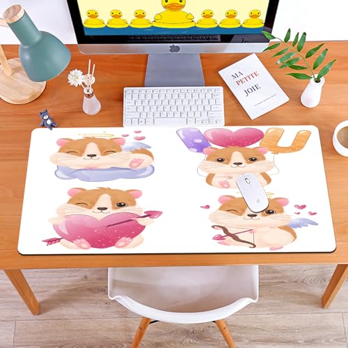 MYAUEYSU Gaming 40x75cm Premium Groß vernähte Kanten langlebig mit high-end Glide und Anti-Rutsch Speed Gaming Mauspad,Niedliche Hamsterillustrationen in Aquarell MYAUEYSU Gaming 40x75cm Premium Groß vernähte Kanten langlebig mit high-end Glide und Anti-Rutsch Speed Gaming Mauspad,Niedliche Hamsterillustrationen in Aquarell von MYAUEYSU
