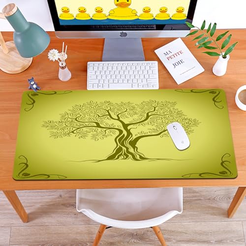 MYAUEYSU Gaming 40x75cm Premium Groß vernähte Kanten langlebig mit high-end Glide und Anti-Rutsch Speed Gaming Mauspad,Spiralbaum mit Blättern MYAUEYSU Gaming 40x75cm Premium Groß vernähte Kanten langlebig mit high-end Glide und Anti-Rutsch Speed Gaming Mauspad,Spiralbaum mit Blättern von MYAUEYSU