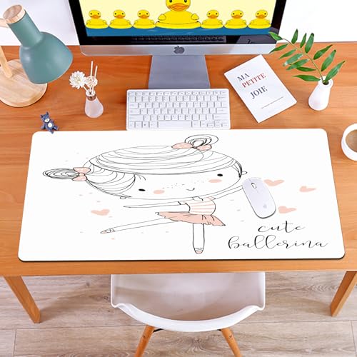 MYAUEYSU Gaming 40x75cm Premium Groß vernähte Kanten langlebig mit high-end Glide und Anti-Rutsch Speed Gaming Mauspad,Süßes Ballerina-Mädchen. MYAUEYSU Gaming 40x75cm Premium Groß vernähte Kanten langlebig mit high-end Glide und Anti-Rutsch Speed Gaming Mauspad,Süßes Ballerina-Mädchen. von MYAUEYSU