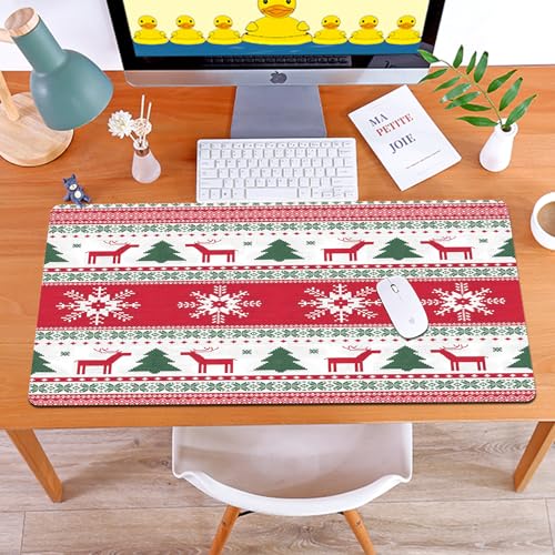 MYAUEYSU Gaming 40x75cm Premium Groß vernähte Kanten langlebig mit high-end Glide und Anti-Rutsch Speed Gaming Mauspad,Weihnachten und Winter gestricktes nahtloses Muster oder Karte mit Hirsch - MYAUEYSU Gaming 40x75cm Premium Groß vernähte Kanten langlebig mit high-end Glide und Anti-Rutsch Speed Gaming Mauspad,Weihnachten und Winter gestricktes nahtloses Muster oder Karte mit Hirsch - von MYAUEYSU
