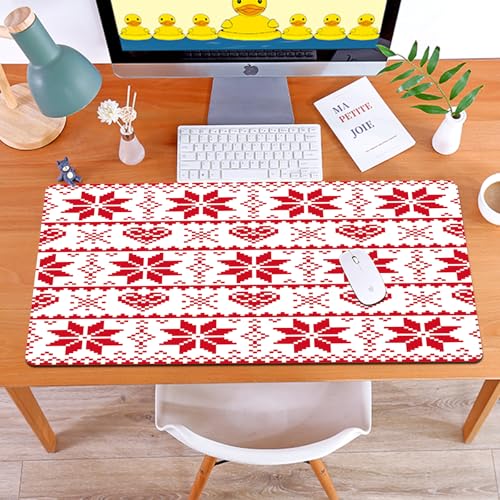 MYAUEYSU Gaming 40x75cm Premium Groß vernähte Kanten langlebig mit high-end Glide und Anti-Rutsch Speed Gaming Mauspad,Weihnachtskarte mit Strickmuster – skandinavischer Pullover-Stil MYAUEYSU Gaming 40x75cm Premium Groß vernähte Kanten langlebig mit high-end Glide und Anti-Rutsch Speed Gaming Mauspad,Weihnachtskarte mit Strickmuster – skandinavischer Pullover-Stil von MYAUEYSU