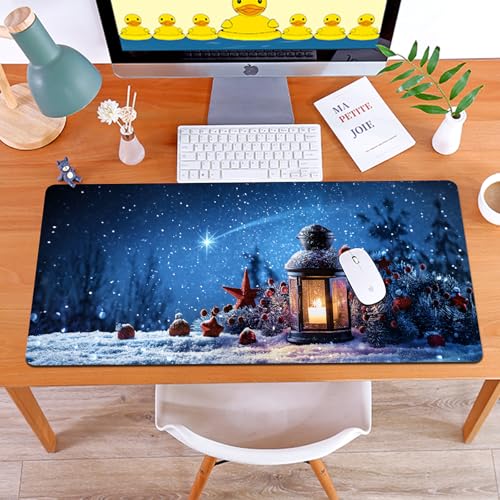 MYAUEYSU Gaming 40x75cm Premium Groß vernähte Kanten langlebig mit high-end Glide und Anti-Rutsch Speed Gaming Mauspad,Weihnachtslampe und Sternschnuppen-Hintergrund MYAUEYSU Gaming 40x75cm Premium Groß vernähte Kanten langlebig mit high-end Glide und Anti-Rutsch Speed Gaming Mauspad,Weihnachtslampe und Sternschnuppen-Hintergrund von MYAUEYSU