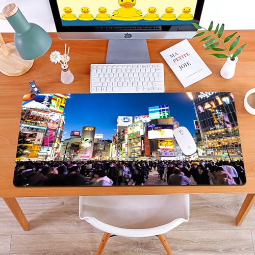 MYAUEYSU Gaming 40x75cm Premium Groß vernähte Kanten langlebig mit high-end Glide und Anti-Rutsch Speed Gaming Mauspad,abstrakte Unschärfe Menschenmenge auf dem Straßenmarkt in Osaka, Japan MYAUEYSU Gaming 40x75cm Premium Groß vernähte Kanten langlebig mit high-end Glide und Anti-Rutsch Speed Gaming Mauspad,abstrakte Unschärfe Menschenmenge auf dem Straßenmarkt in Osaka, Japan von MYAUEYSU