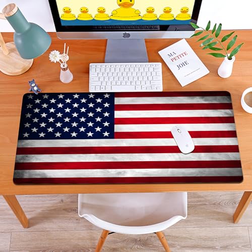 MYAUEYSU Gaming 40x75cm Premium Groß vernähte Kanten langlebig mit high-end Glide und Anti-Rutsch Speed Gaming Mauspad,amerikanische Flagge MYAUEYSU Gaming 40x75cm Premium Groß vernähte Kanten langlebig mit high-end Glide und Anti-Rutsch Speed Gaming Mauspad,amerikanische Flagge von MYAUEYSU