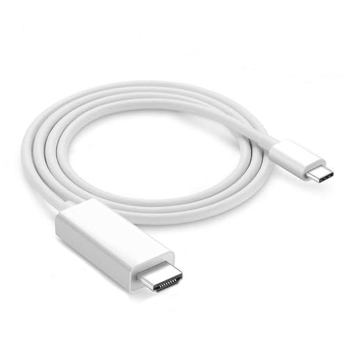 MYAYD USB C auf HDMI Adapter,Typ-C auf HDMI 4K Kabel,1080p Full HD,USB-C till HDMI kabel 4K UHD 1.8 Meter,Weiß MYAYD USB C auf HDMI Adapter,Typ-C auf HDMI 4K Kabel,1080p Full HD,USB-C till HDMI kabel 4K UHD 1.8 Meter,Weiß von MYAYD