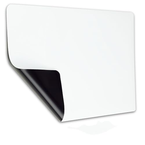 Magnetisches Whiteboard Kühlschrank, 30 x 42cm Weiß Magnetfolie Selbstklebend Wandtafel Folie Magnetisch Whiteboard Sticker DIY Für Notizen oder zur Planung von Mahlzeiten für Familie von MYAYD