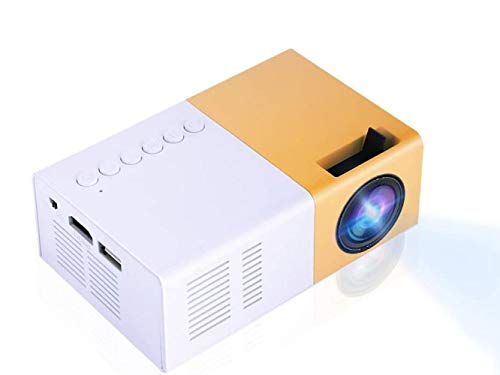 Projektor im Taschenformat,Mini Beamer Multiport mit HDMI/AV/SD-Eingängen,Filmprojektor 1080p Unterstützt,Tragbar Heimkino Projektor kompatibel mit DVD/Laptop/Smartphone von MYAYD