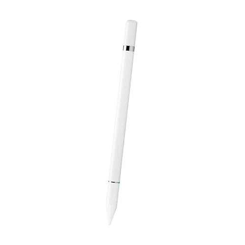 Tablet Stift für Alle Tablets,2 in 1 Eingabestift Stylus Pen mit Schreibfunktion,Eingabestift Universal Touch Pen für Alle Tablets/Handys, Kompatibel für Apple/Huawei/Xiaomi/Samsung/Microsoft (Weiß) von MYAYD