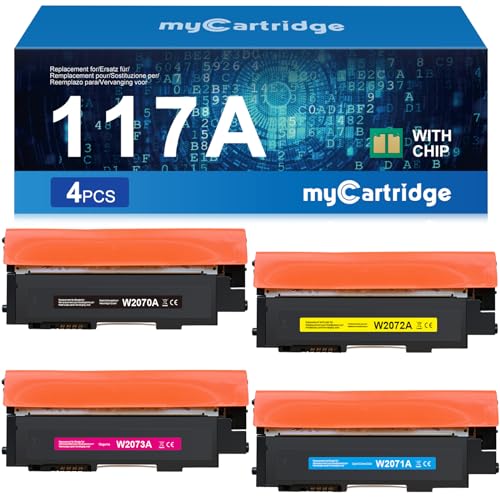 MYCARTRIDGE 117A Toner Kompatibel für HP 117A Toner Set Ersatz für Color Laser MFP 179fwg 179fnw 178nwg 178nw 150nw 150a Toner 4er-Pack von MYCARTRIDGE