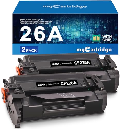 MYCARTRIDGE 26A CF226A für HP 26A Kompatibel für HP Laserjet Pro M402DN Toner für HP Laserjet Pro MFP M426FDN für HP 26A CF226A HP 26X CF226X (2 Schwarz) von MYCARTRIDGE