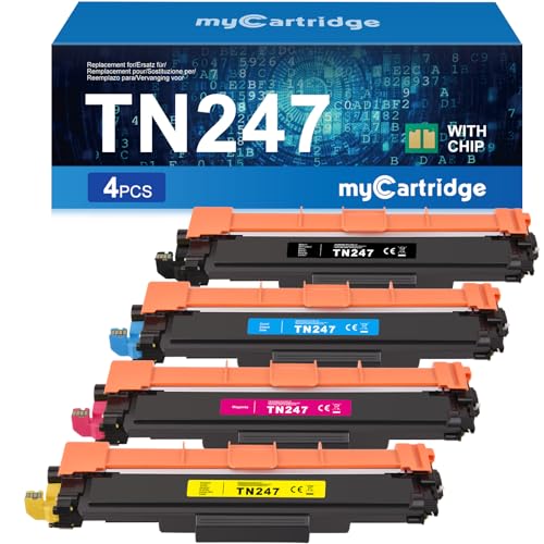 MYCARTRIDGE Kompatibel für Brother TN-243CMYK TN247 Toner für Brother MFC-L3770CDW DCP-L3550CDW DCP-L3510CDW HL-L3230CDW HL-L3270CDW HL-L3210CW (Schwarz/Cyan/Gelb/Magenta) von MYCARTRIDGE