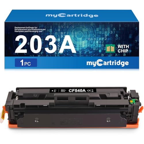MYCARTRIDGE Kompatibel für HP 203A CF540A Schwarz Toner für HP Color Laserjet Pro MFP M281fdw M281fdn M280nw M254nw M254dw von MYCARTRIDGE
